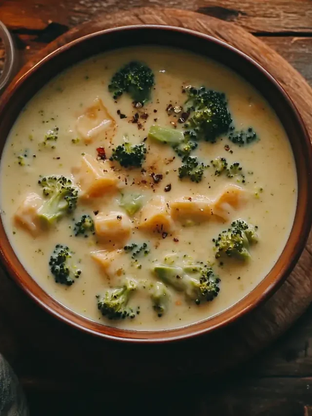 Velveeta Broccoli Cheese Soup With Crusty Bread