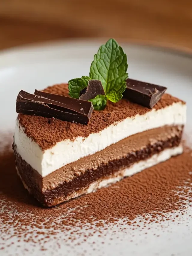 Chocolate Tiramisu Slice