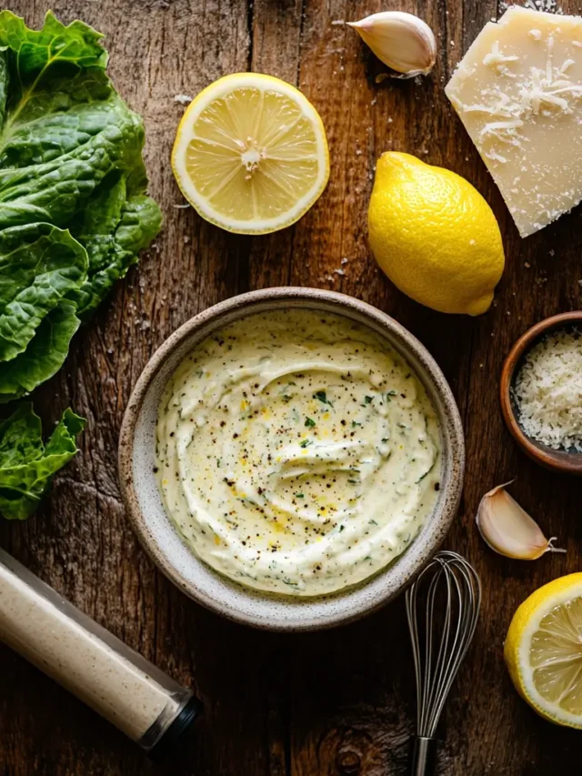 Egg Free Caesar Dressing With Fresh Ingredients