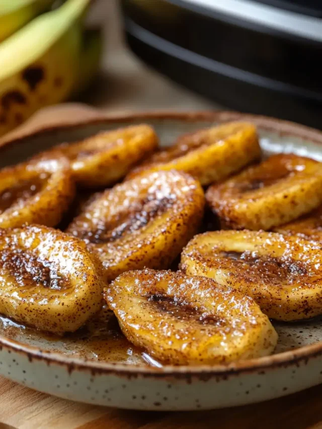 Caramelized Bananas Air Fryer Featured