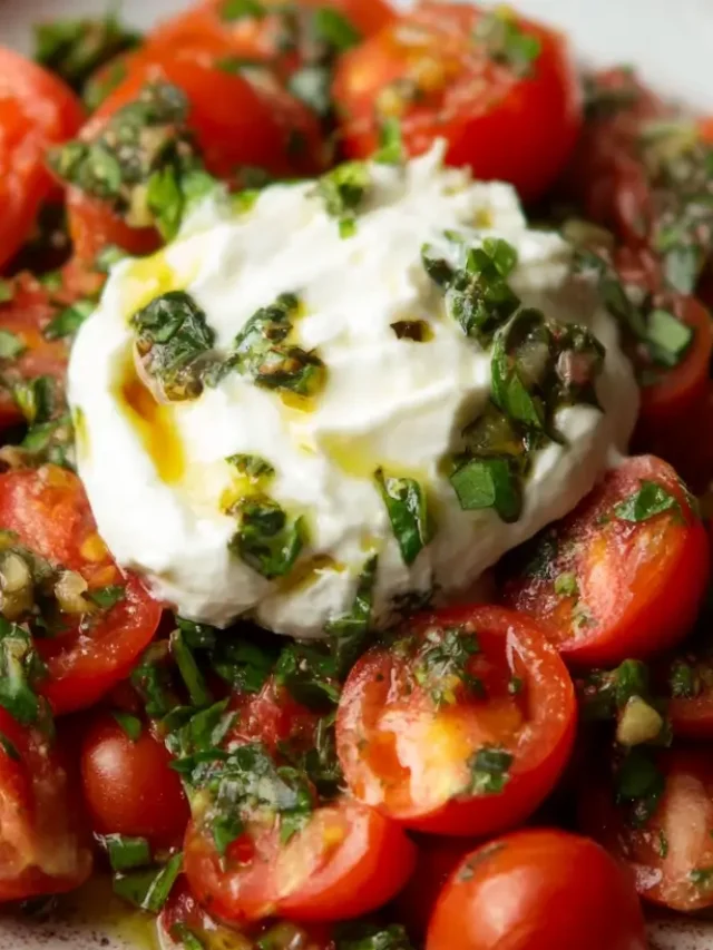 Burrata Salad With Heirloom Tomatoes